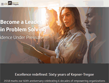 Tablet Screenshot of kepner-tregoe.com